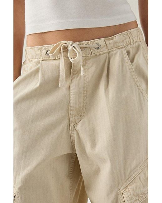 BDG Natural Station Cocoon Baggy Barrel Leg Cargo Pant