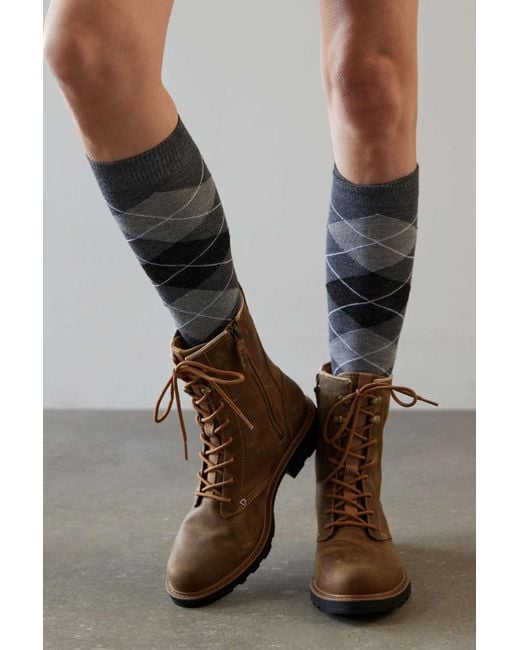 Teva Gray Rowena Lace-up Boot In Honey Brown,at Urban Outfitters