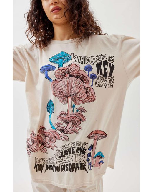 Project Social T White Mushroom Slouchy T-shirt Dress