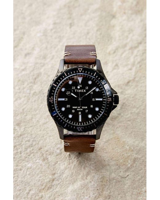Timex Xl Navi Harbour Watch in Black for Men Lyst UK