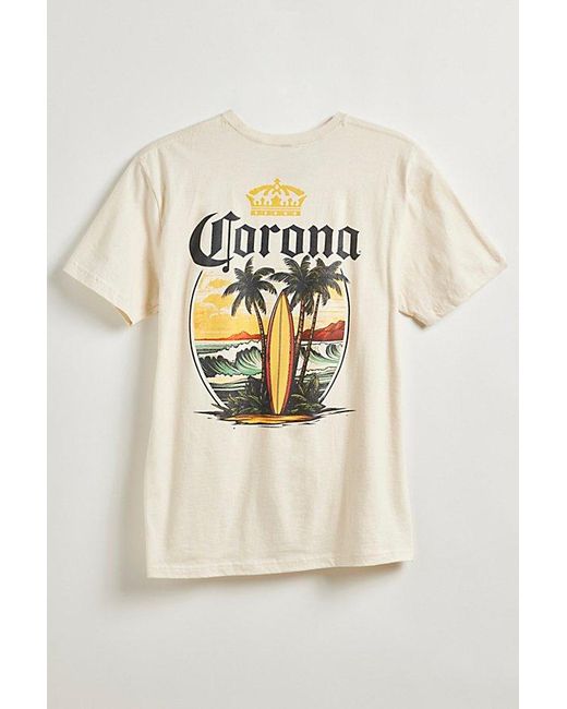 Urban Outfitters Natural Corona Surf Tee for men
