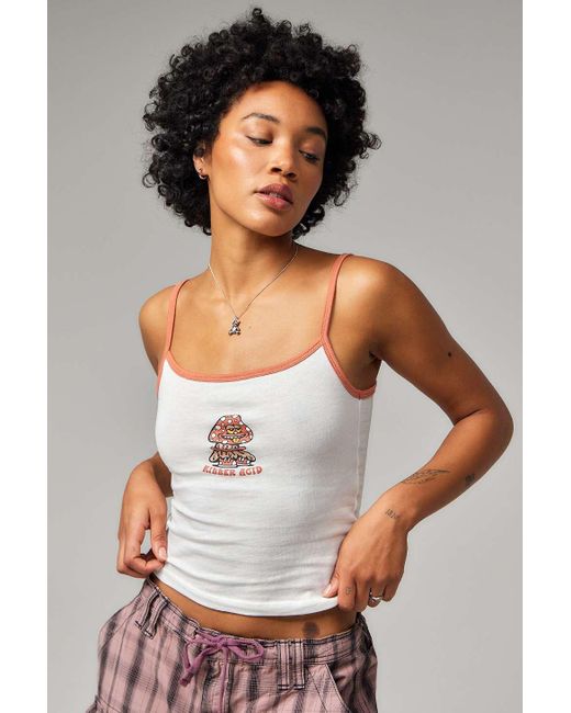 Urban Outfitters White Uo Killer Acid Cami Top