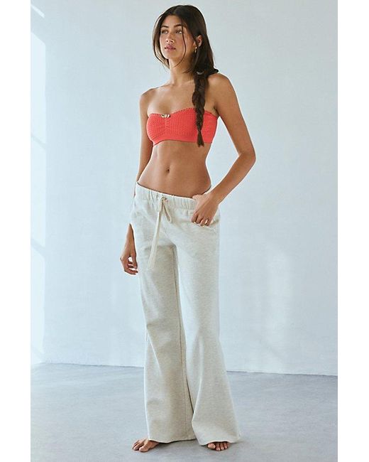 Out From Under Red Piper Pinch-Front Bandeau Bra Top