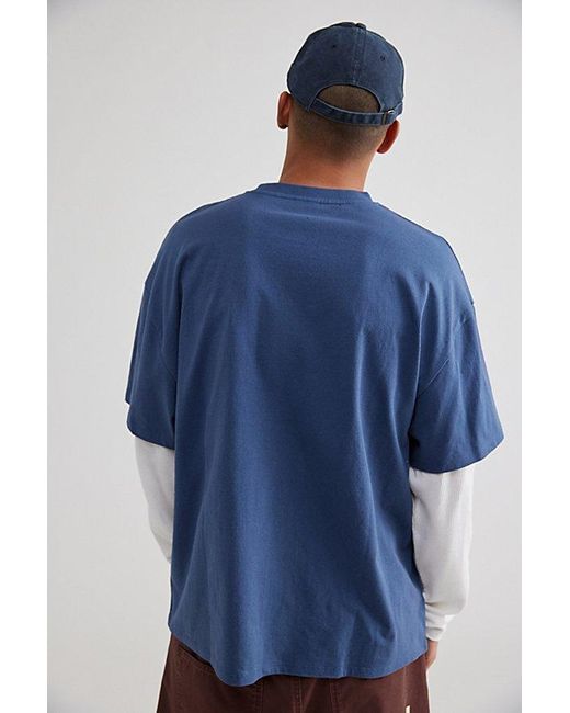 Urban Outfitters Blue Brain Freeze Double Layer Long Sleeve Tee for men
