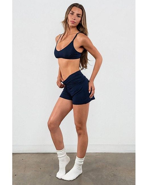 Vitaly Multicolor Float Rib Foldover Short
