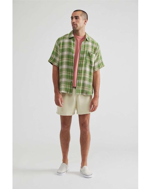 BDG Green Aloe Wash Bonfire Shorts for men