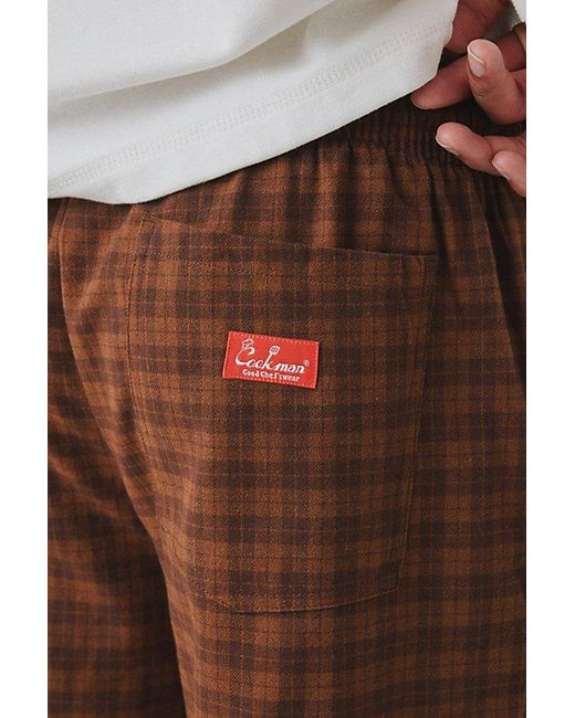 Cookman Brown Scott Tweed Chef Pant for men