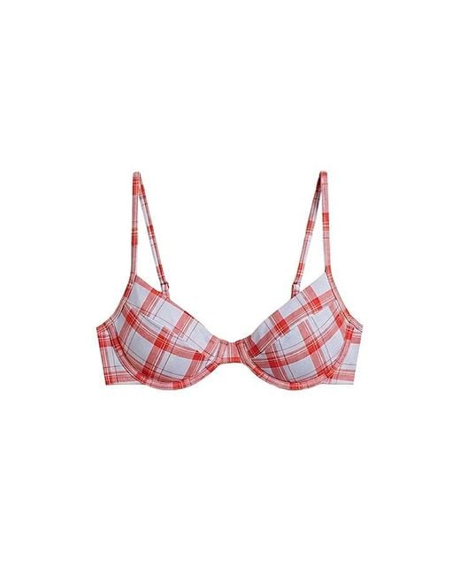 WeWoreWhat Multicolor Full Coverage Underwire Bikini Top