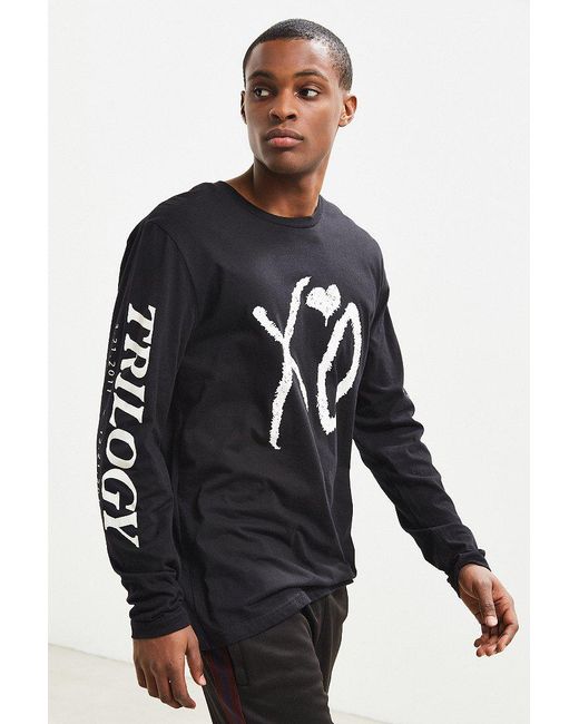 Urban Outfitters The Weeknd Trilogy Long Sleeve Tee in Black for Men | Lyst