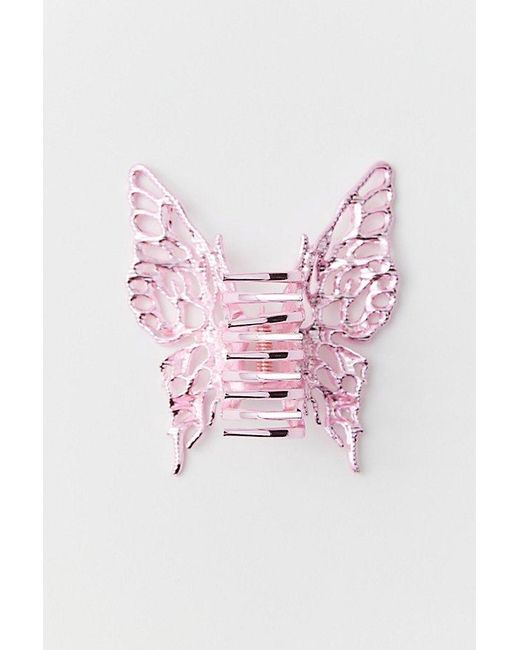 Urban Outfitters Black Charley Metal Butterfly Claw Clip