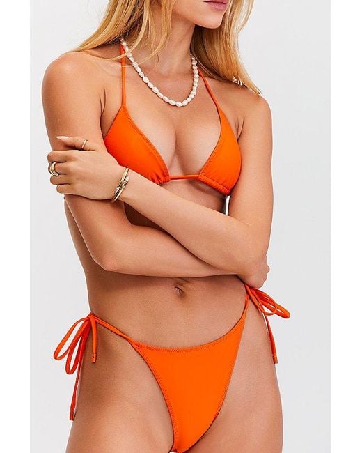 Sunkissed Orange Le Triangle String Bikini Bottom