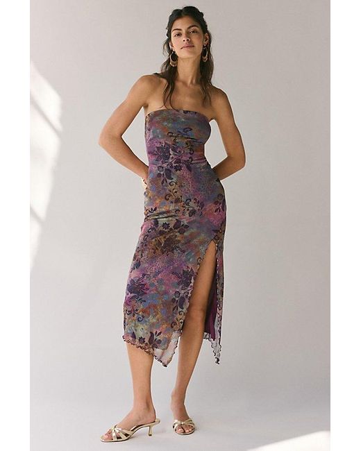 tie dye strapless maxi dress Marine Layer Sutton Strapless Maxi Dress - Sale
