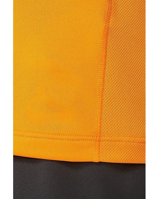 Asics Orange Lite-Show Reflective Athletic Tee for men