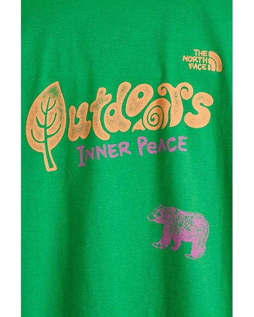 The North Face Green Uo Exclusive Outdoors Together Tee for men