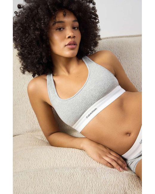 Calvin Klein White Light Lined Bra