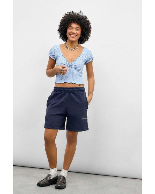 Kimchi Blue Blue Sydney Cap Sleeve Shirred Top