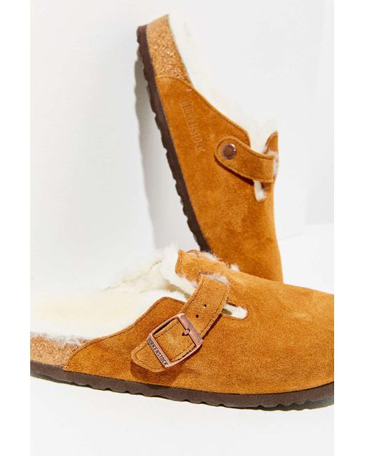 birkenstock shearling clog sale
