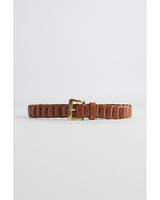Urban Outfitters Blue Woven Leather Belt for men