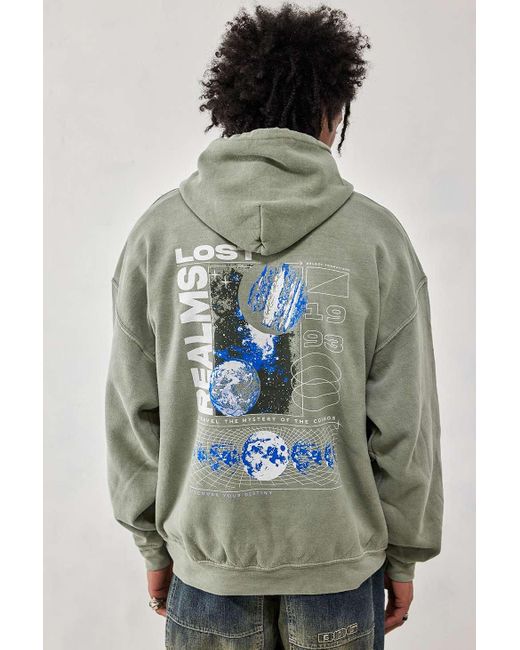 Urban Outfitters Gray Uo Sage Lost Reality Hoodie for men