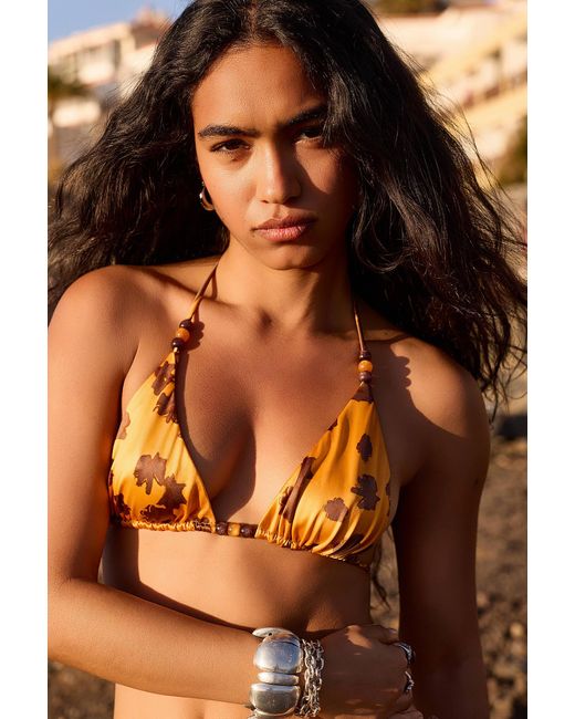Out From Under Brown Reversible Bikini Top