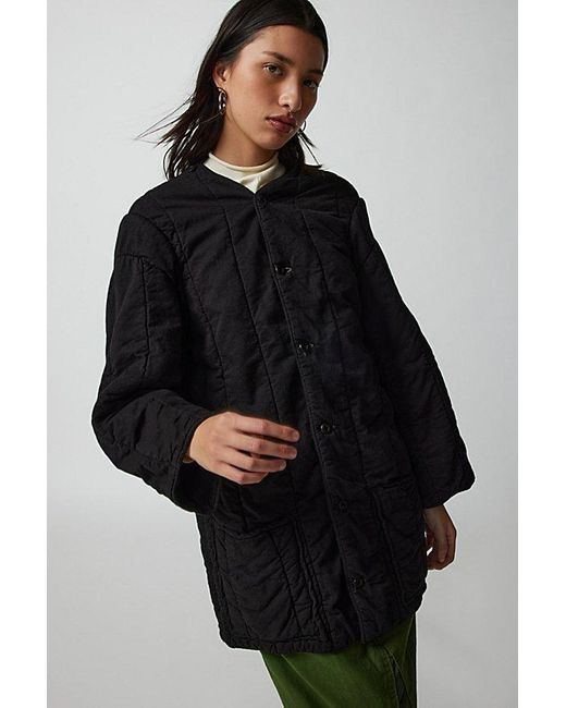 Urban Renewal Black Remade Overdyed Liner Jacket