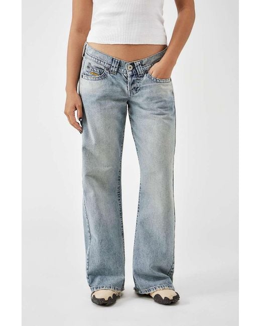 BDG Blue Kayla Lowrider Light-wash Jeans