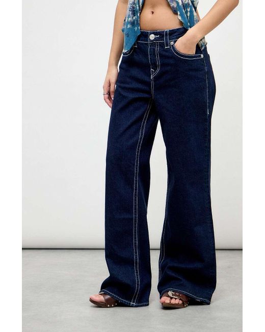 True Religion Blue Uo Exclusive Rinse Bobby Jeans