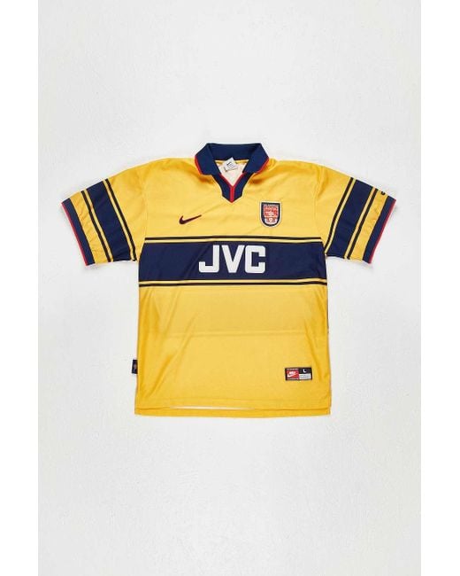 Urban Renewal Yellow One-of-a-kind Nike Arsenal 97 & 99 Football Jersey