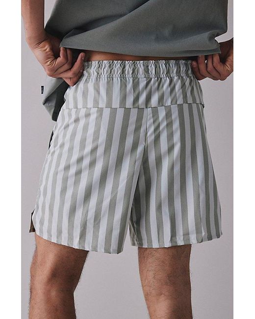 Nike Gray Unlimited Stripe Pattern 7" Short for men