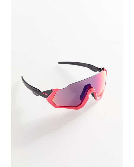 Oakley Flight Jacket Sunglasses in Pink | Lyst