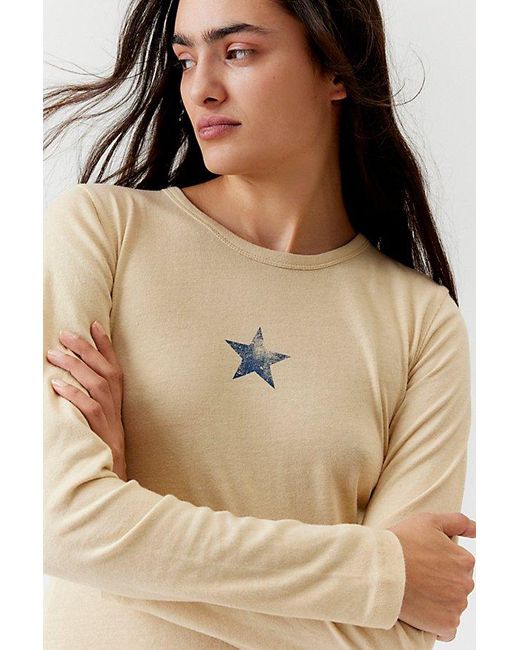 Urban Outfitters Blue Star Long Sleeve Tee