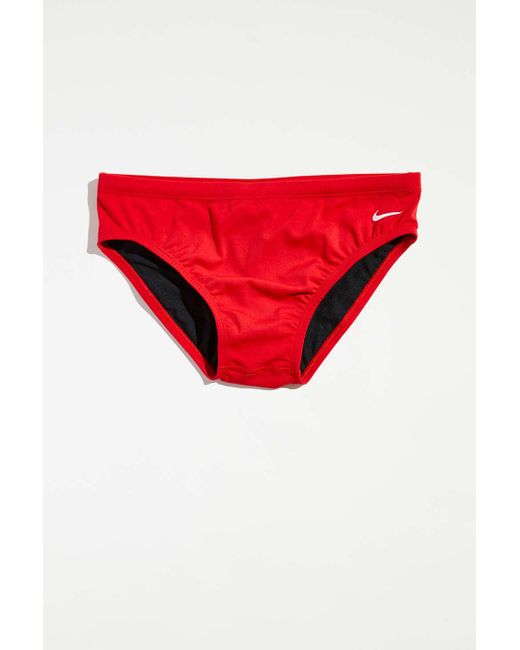 Nike Hydrastrong Swimming Brief in Red for Men Lyst