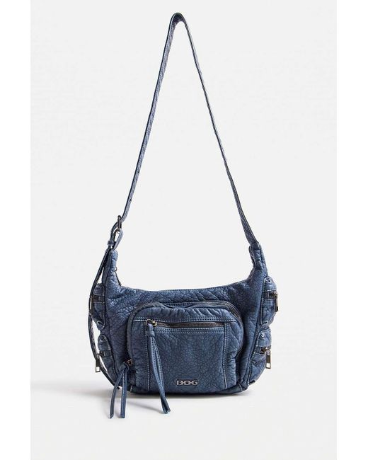 BDG Blue Kat Faux Leather Pocket Bag