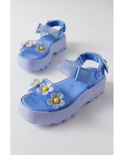 Melissa X Lazy Oaf Kick Off Platform Sandal in Blue - Lyst