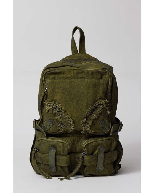 BDG Green Distressed Backpack In Olive,at Urban Outfitters