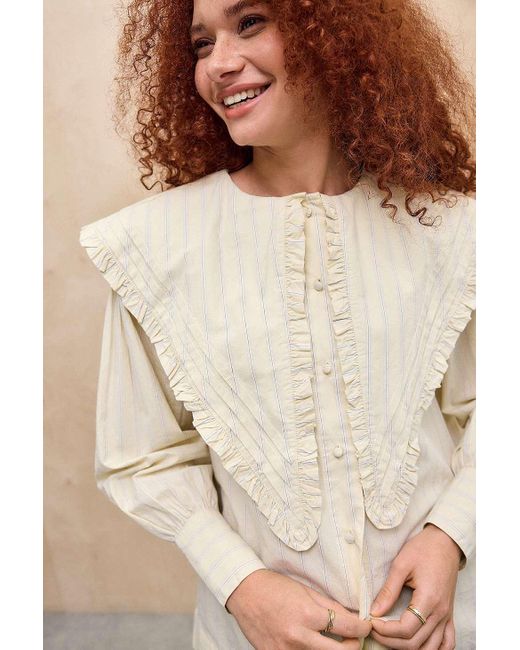 Damson Madder Natural Sandy Ruffle Blouse