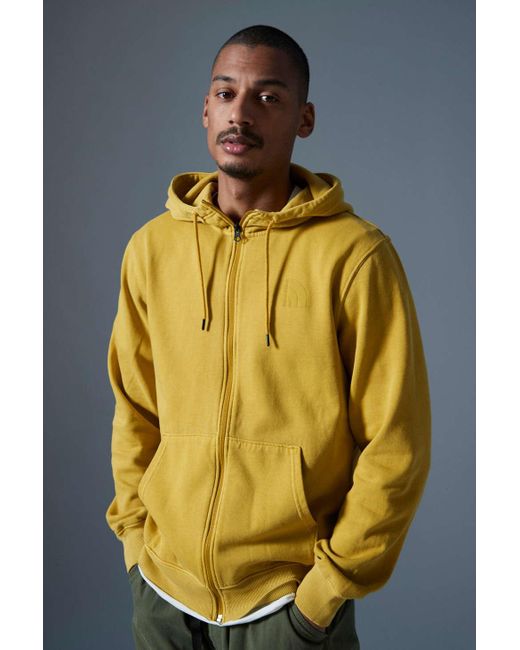 The North Face Garment Dye Zip-up Hoodie Sweatshirt in Blue for Men | Lyst