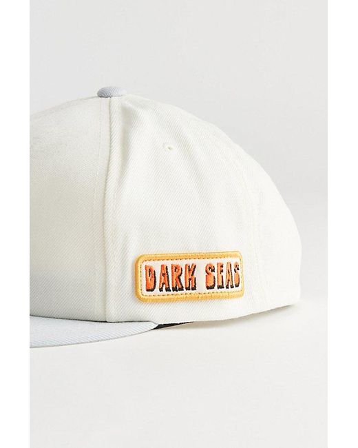 Dark Seas White Foil 5-Panel Baseball Hat for men