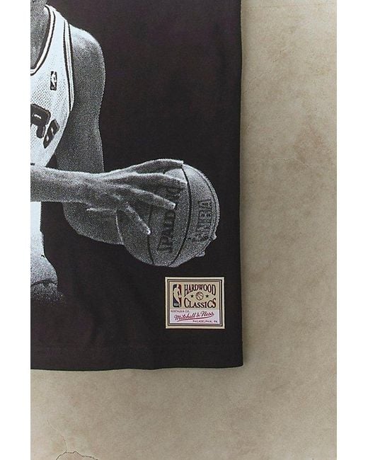 Mitchell & Ness Black Nba Throwback Legends Graphic Tee for men