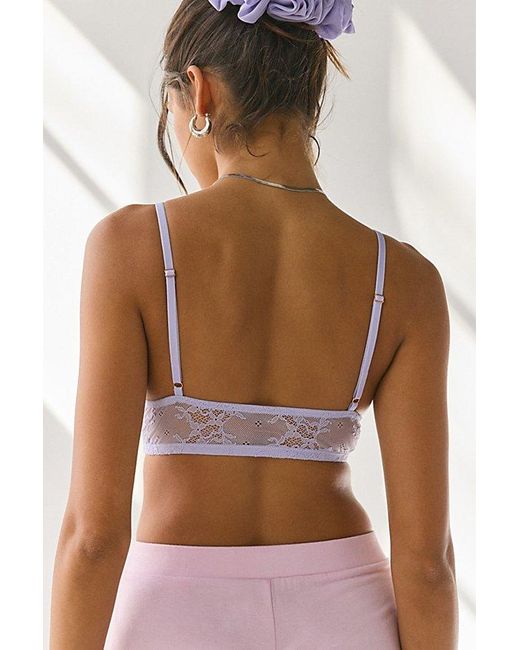 Out From Under White Camilla Lace Triangle Bra