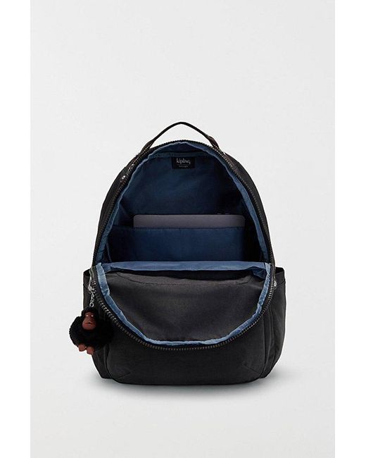 Kipling Black Seoul Large Nylon Backpack