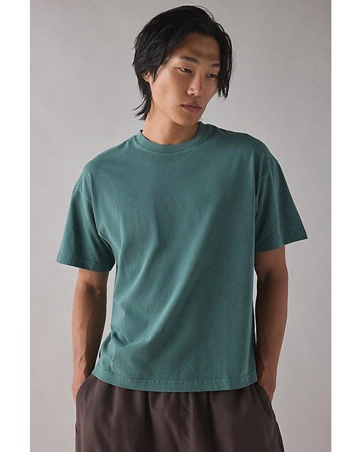 Standard Cloth Green Jump Shot Premium Heavyweight Cotton Tee for men