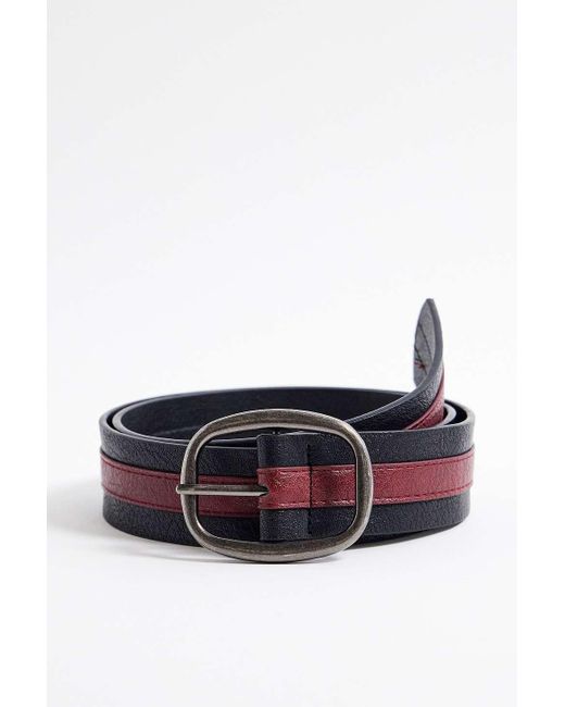Urban Outfitters White Uo Stripe Belt for men