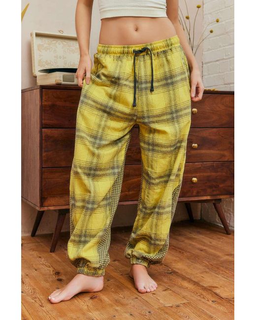 Out From Under Yellow Nova Spliced Lounge Joggers