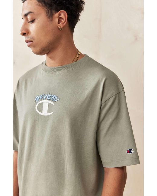 Champion Natural Uo Exclusive Khaki 70s Japanese T-shirt for men