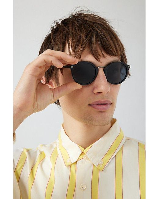 Urban Outfitters Black Myrtle Round Sunglasses for men