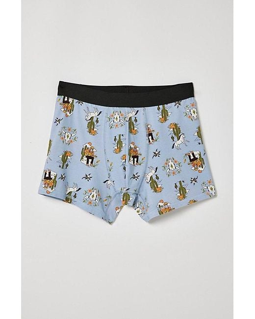 Urban Outfitters Blue Western Print Boxer Brief for men