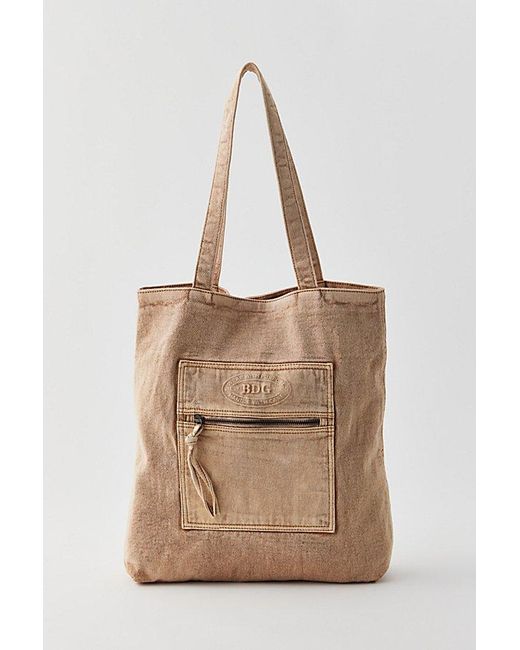 BDG Natural Washed Denim Tote Bag