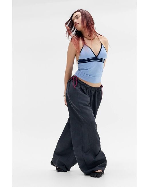iets frans Blue Tyla Logo Halter Top