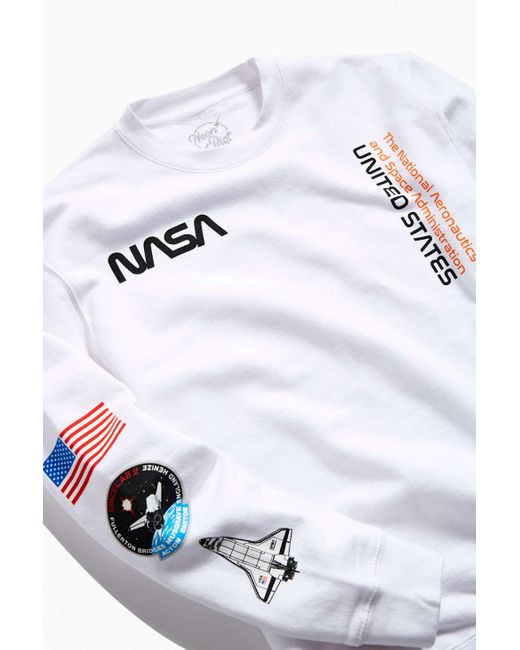 Urban Outfitters White Nasa Premium Crew Neck Sweatshirt for men